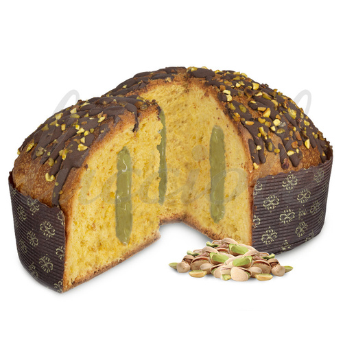 Włoska baba 'Panettone z Kremem Pistacjowym' od Pasticceria Fraccaro 750g