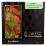 Cortez Czekolada Biała z Truskawkami i Japońską Herbatą Matcha 85g 